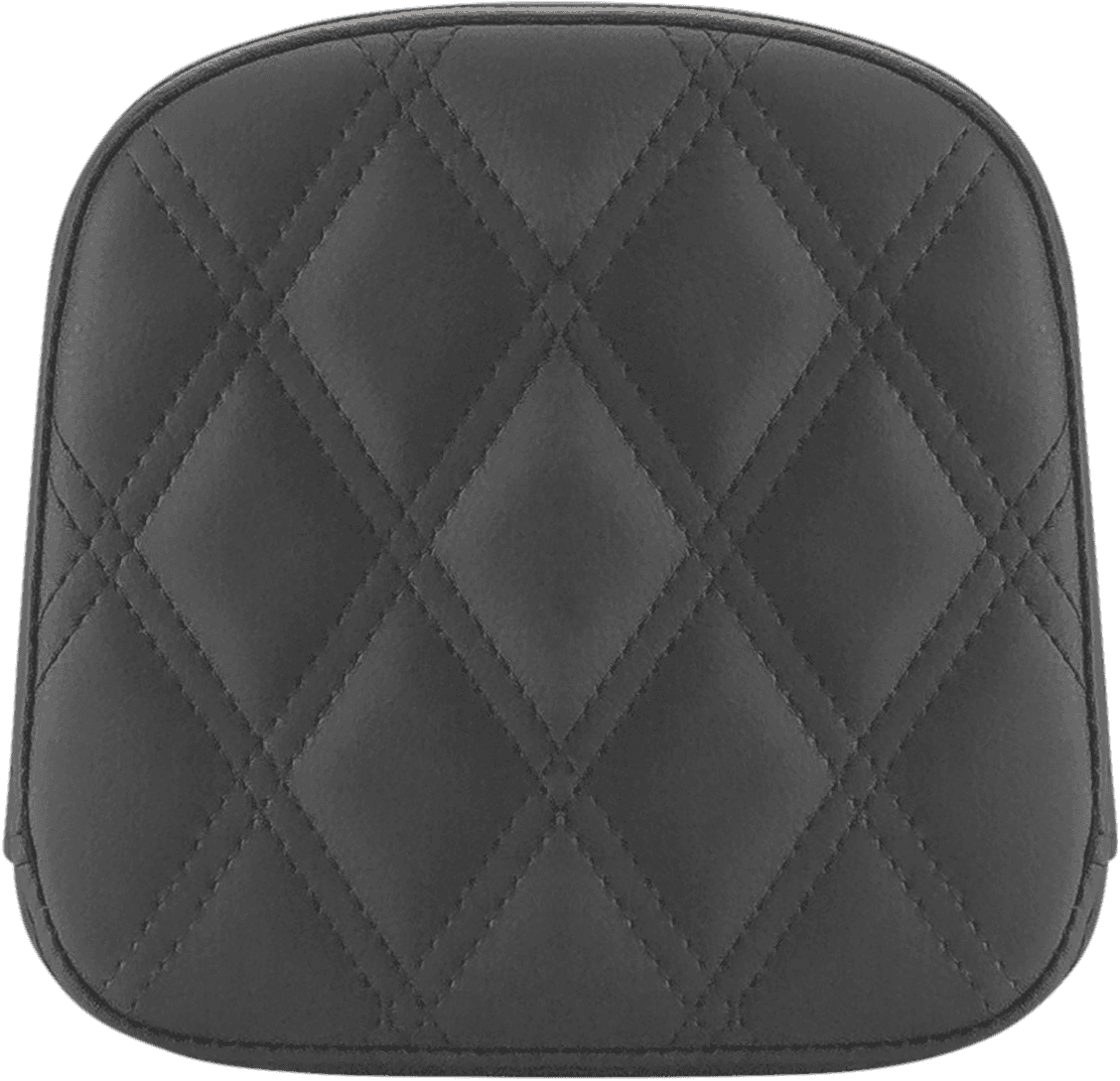 SADDLEMEN 0822-0470 Sissy Bar Pad - Lattice Stitched - Black - FL/FX '97-'23