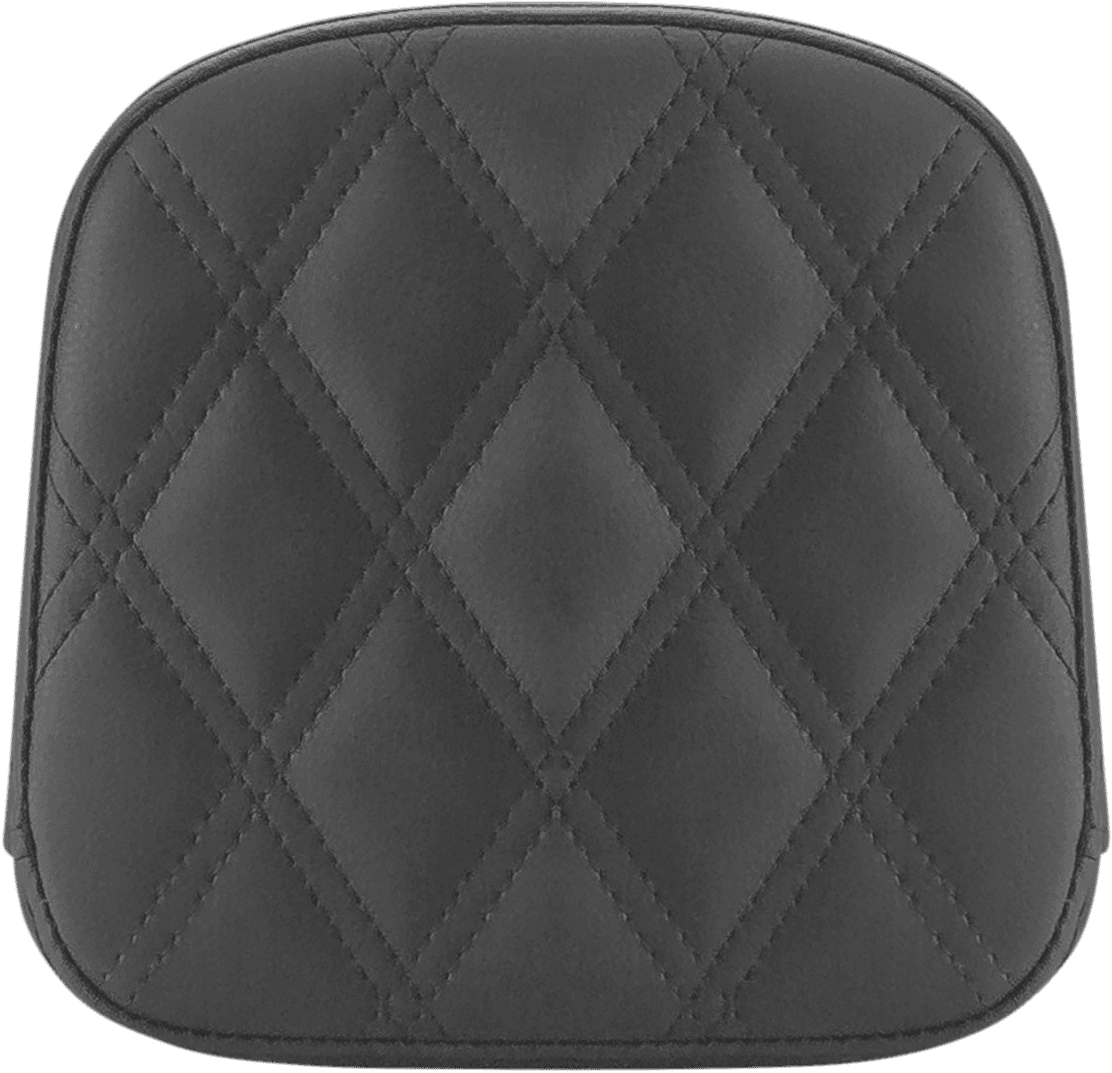 SADDLEMEN 0822-0470 Sissy Bar Pad - Lattice Stitched - Black - FL/FX '97-'23
