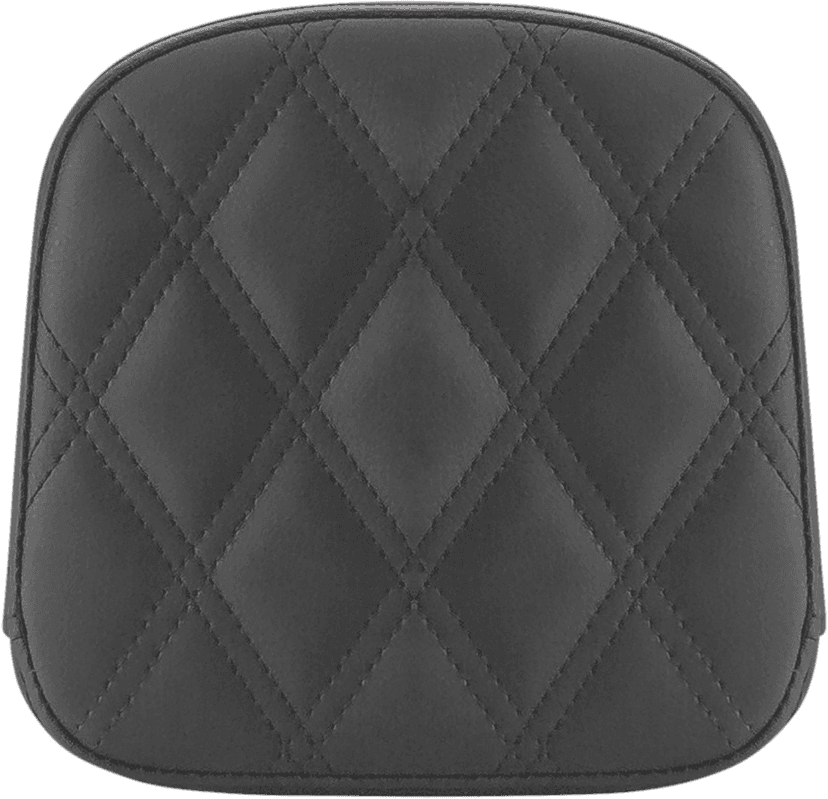 SADDLEMEN 0822-0470 Sissy Bar Pad - Lattice Stitched - Black - FL/FX '97-'23