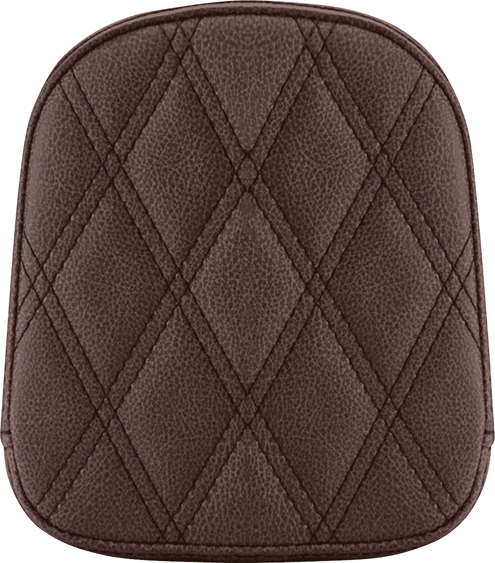 SADDLEMEN 0822-0471 Sissy Bar Pad - Lattice Stitched - Brown FL/FX '97-'23