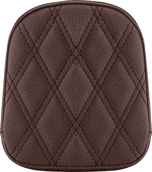 SADDLEMEN 0822-0471 Sissy Bar Pad - Lattice Stitched - Brown FL/FX '97-'23