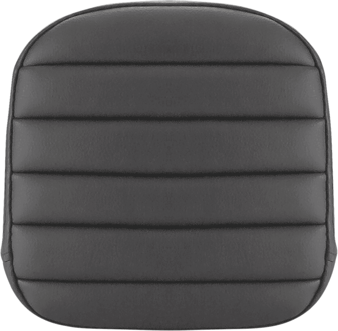 SADDLEMEN 0822-0472 Sissy Bar Pad - Tuck-n-Roll - Black - FL/FX '97-'23