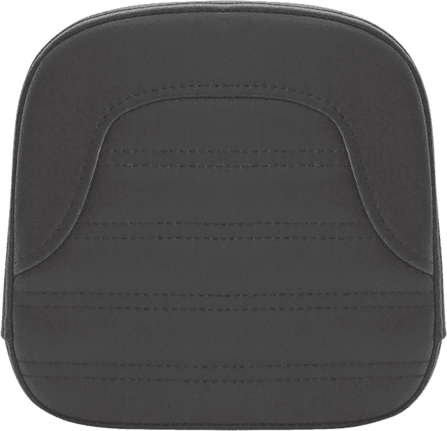 SADDLEMEN 0822-0473 Sissy Bar Pad - Roll & Pleat - Black - FL/FX '97-'23
