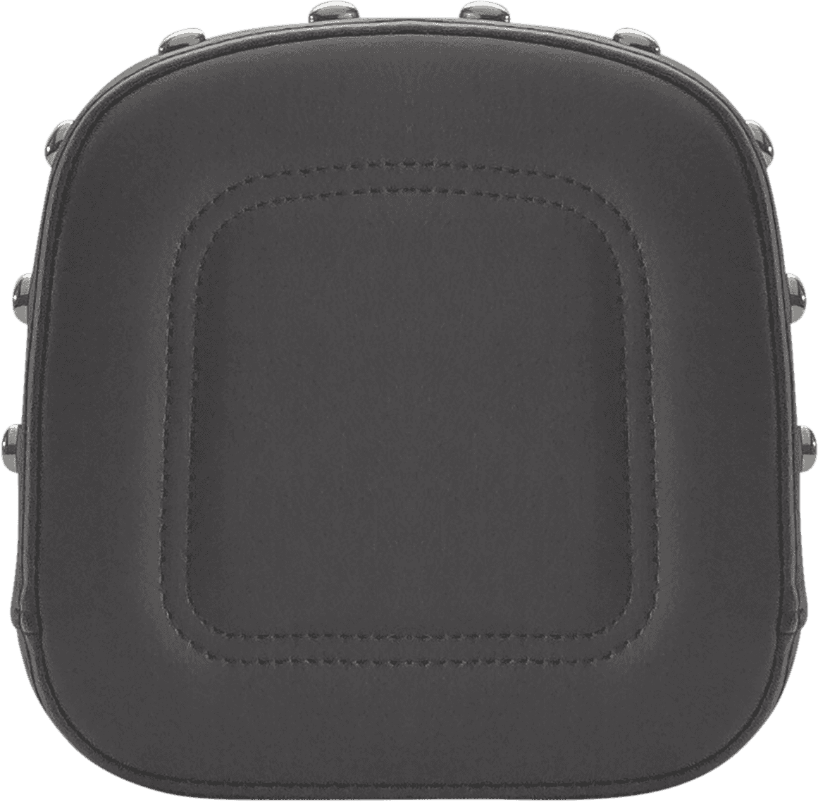 SADDLEMEN 0822-0475 Sissy Bar Pad - Contoured - Black - Studded - FL/FX '97-'23