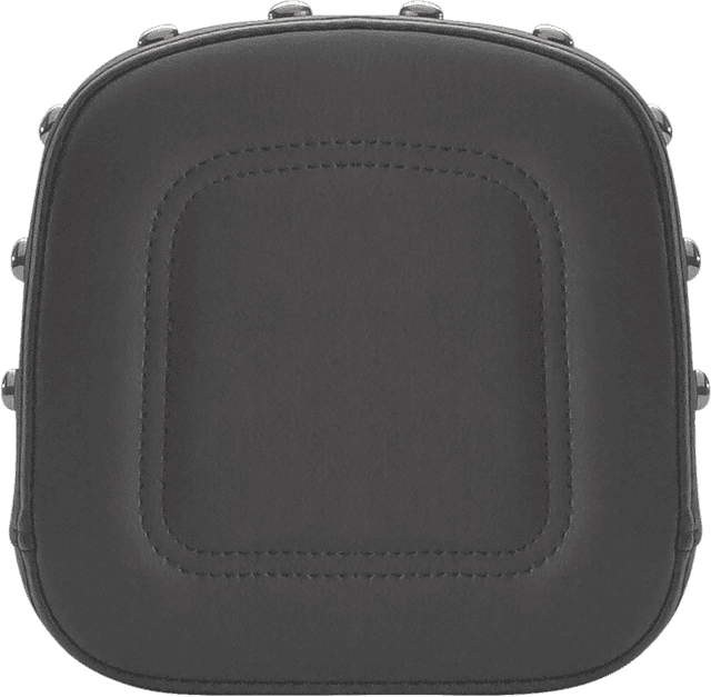SADDLEMEN 0822-0475 Sissy Bar Pad - Contoured - Black - Studded - FL/FX '97-'23