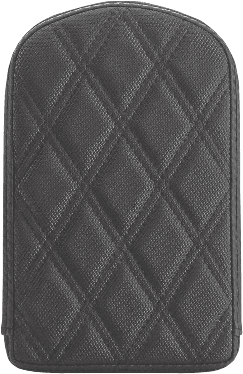 SADDLEMEN 0822-0483 Sissy Bar Pad - Lattice Stitched - Black - Universal