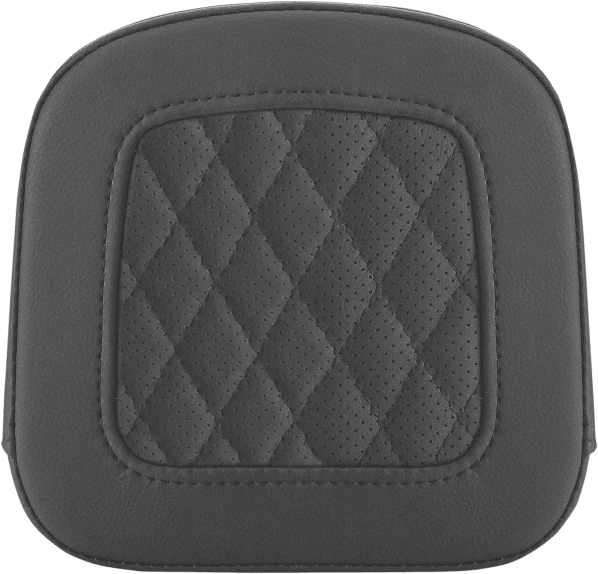SADDLEMEN 0822-0486 Sissy Bar Pad - Lattice Stitched - Black - FL/FX '97-'23