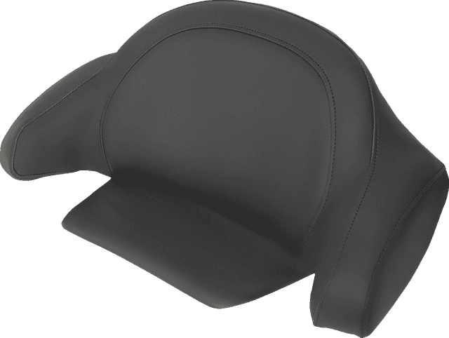 SADDLEMEN 0822-0497 RoadSofa™ Tour-Pak® Cover - Black w/ Black Stitching - FL