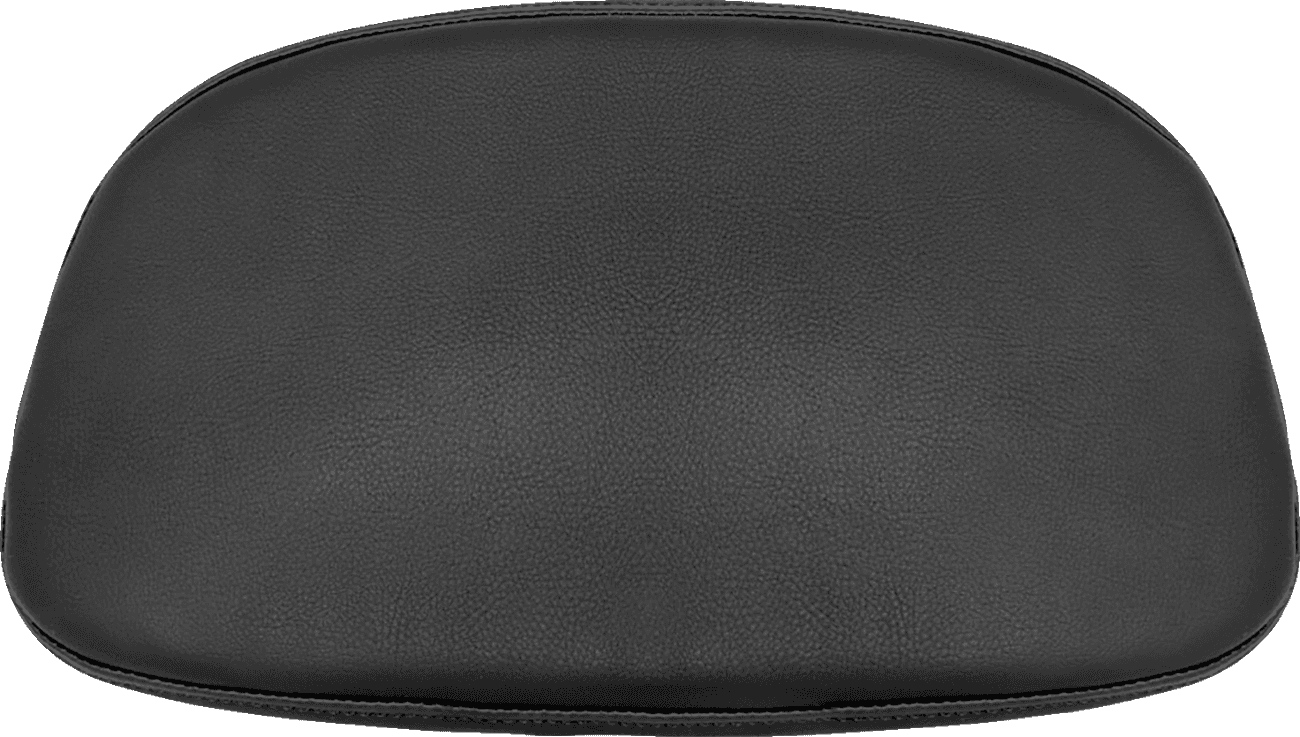 SADDLEMEN 0822-0500 Chopped Tour Pak Cover - RoadSofa™ - Black w/ Black Stitching - FL '08-'22