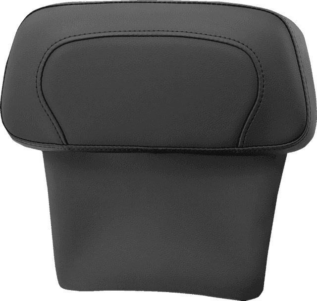 SADDLEMEN 0822-0551 Chopped Tour Pak Backrest Pad - RoadSofa™ - Black w/ Black Stitch - FLT/FLH '14-'23