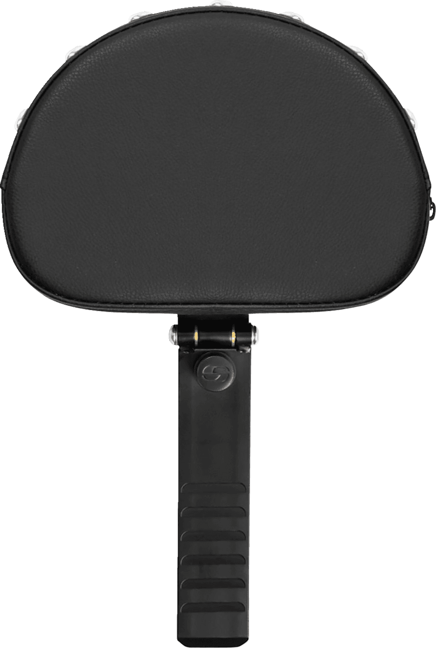 SADDLEMEN 0822-0563 Backrest - Studded - Black Stitching - XL '04-'22