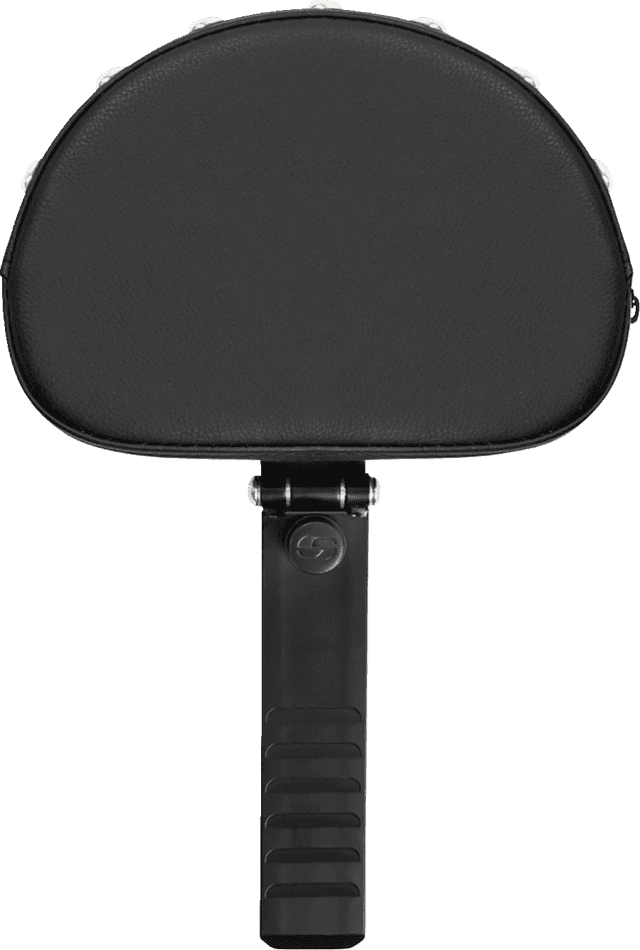 SADDLEMEN 0822-0563 Backrest - Studded - Black Stitching - XL '04-'22