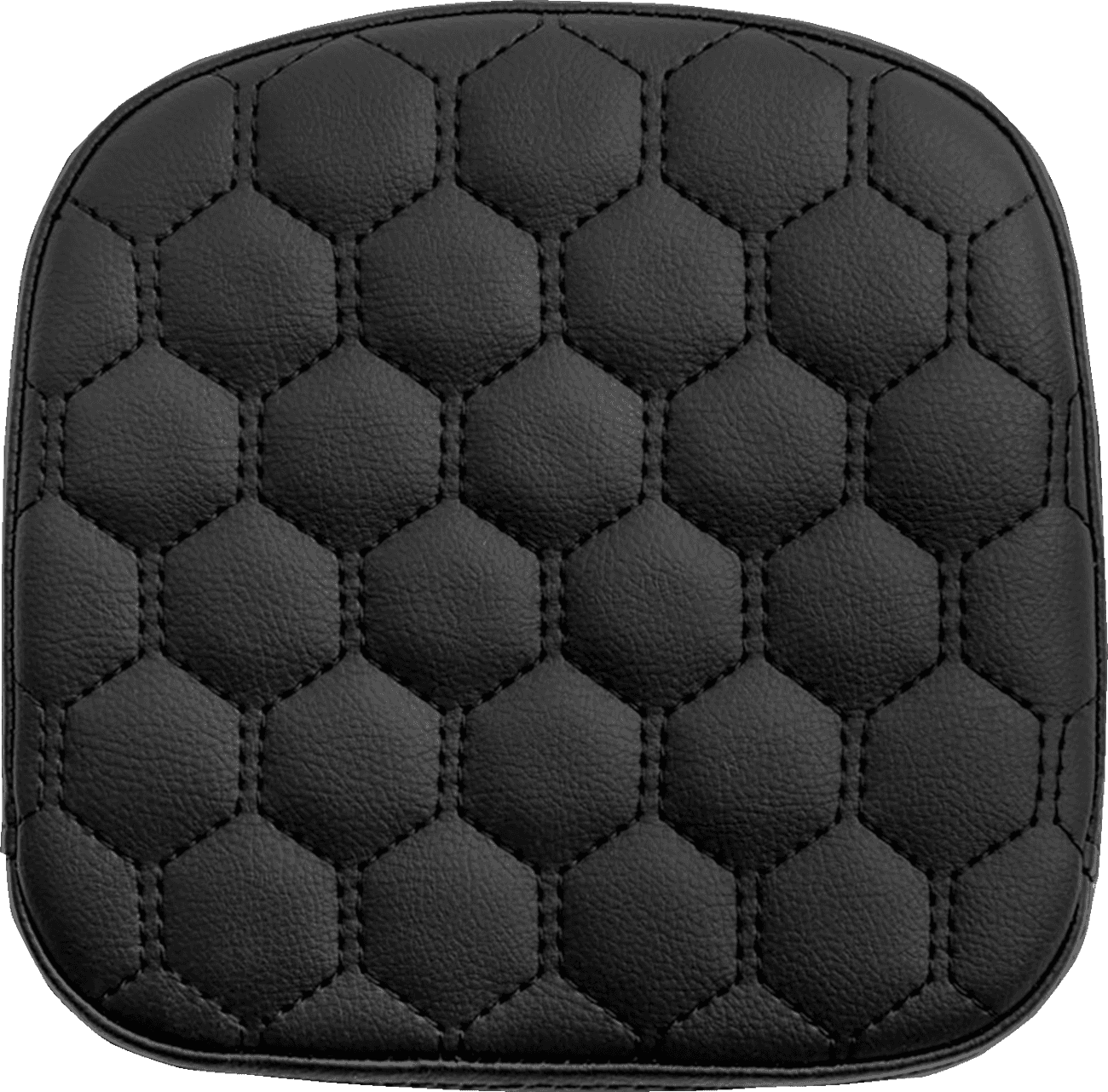 SADDLEMEN 0822-0572 Sissy Bar Pad - Honeycomb - Black Stitching