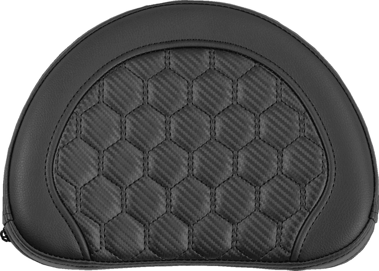 SADDLEMEN 0822-0577 RoadSofa™ Sissy Bar Pad - Honeycomb - Black Stitching
