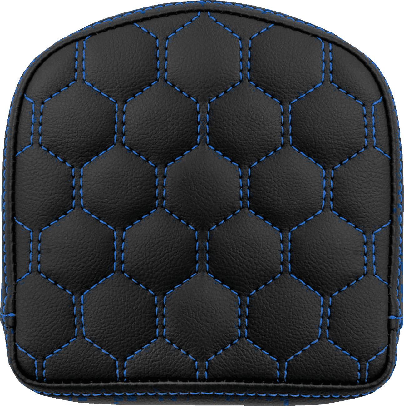 SADDLEMEN 0822-0584 RoadSofa™ Sissy Bar Pad - Honeycomb - Blue Stitching