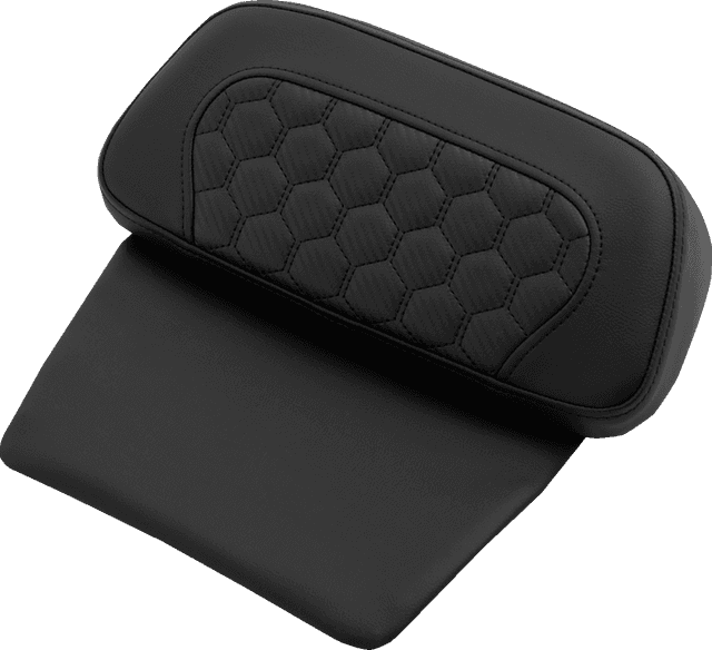 SADDLEMEN 0822-0597 Chopped Tour Pak Pad - Honeycomb - Black Stitching - FLH/FLT '14-'26