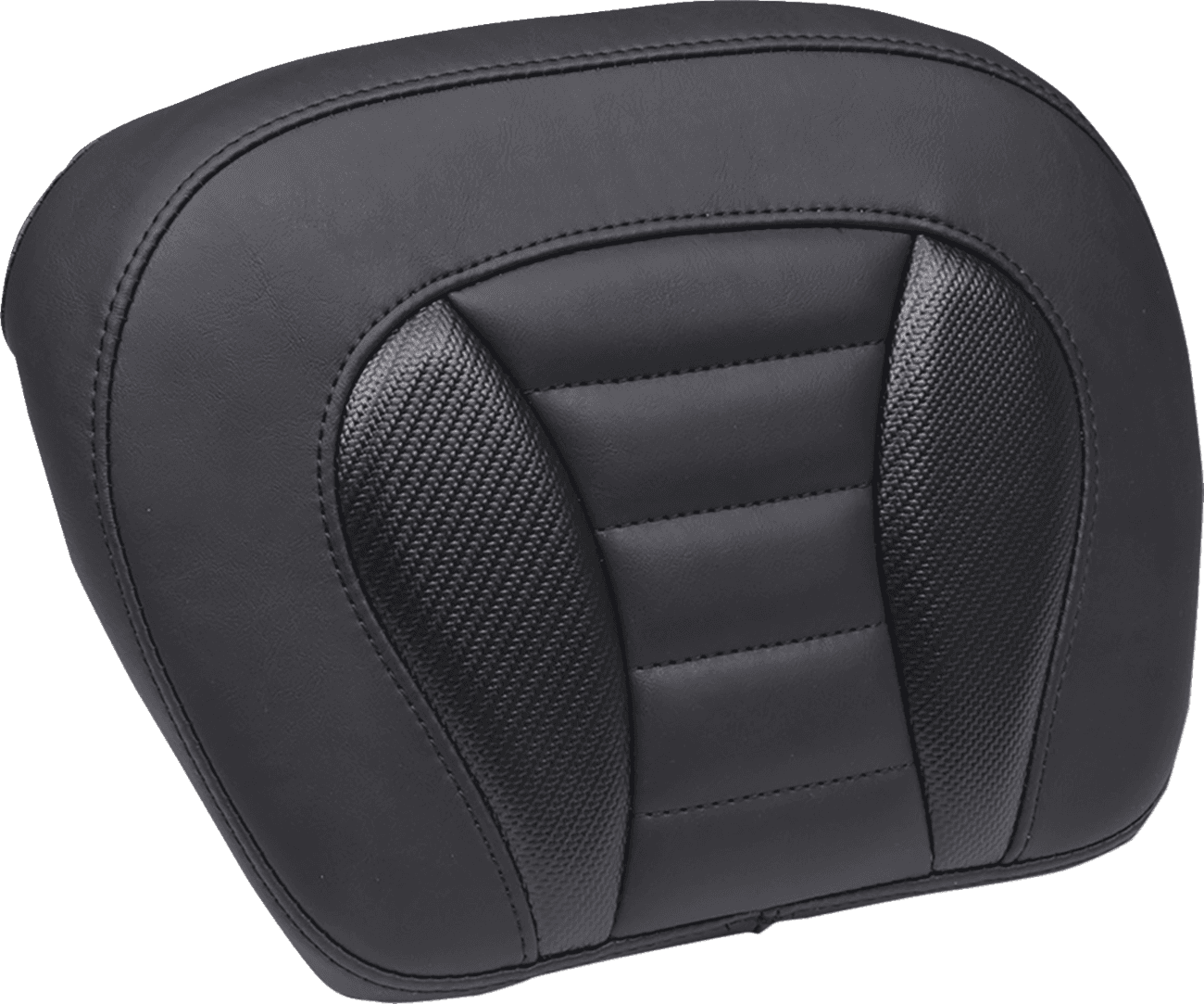 MUSTANG 0822-0609 Deluxe Chopped Tour-Pak® Sissy Bar Pad - Black - Touring
