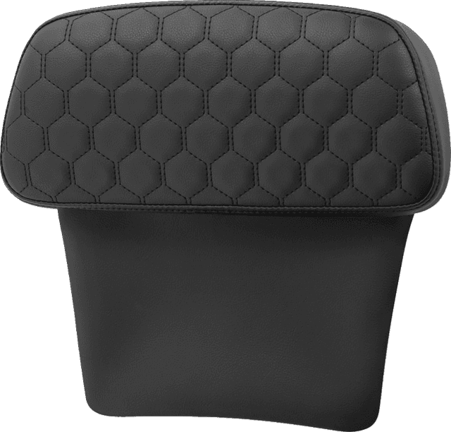 SADDLEMEN 0822-0613 Chopped Tour Pak Pad - Honeycomb - Black Stitching - FLH/FLT '14-'26