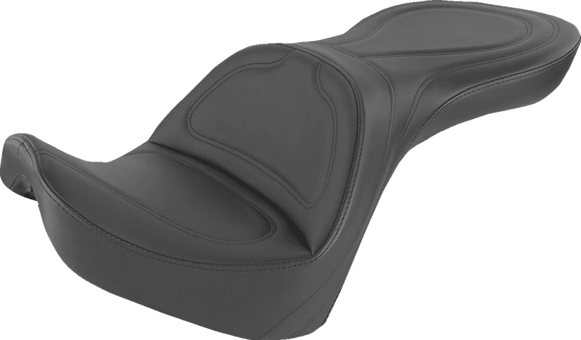 SADDLEMEN 8250JS Seat - Explorer™ - Without Backrest - Stitched - Black - FXSTD '00-'07 — image 1 of 2