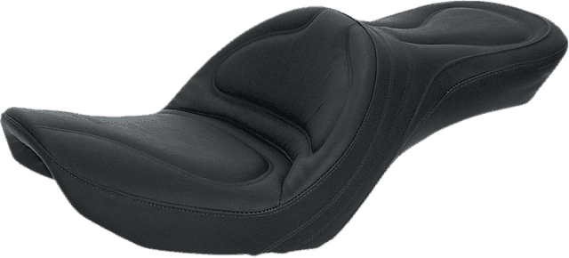SADDLEMEN 83G50JS Seat - Explorer™ - Without Backrest - Stitched - Black - FXDWG '96-'03