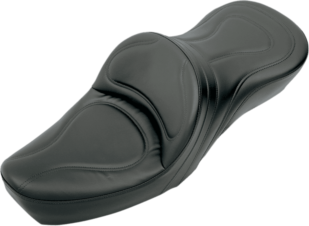 SADDLEMEN 8550JS Seat - Explorer™ - Without Backrest - Stitched - Black - XL '79-'03