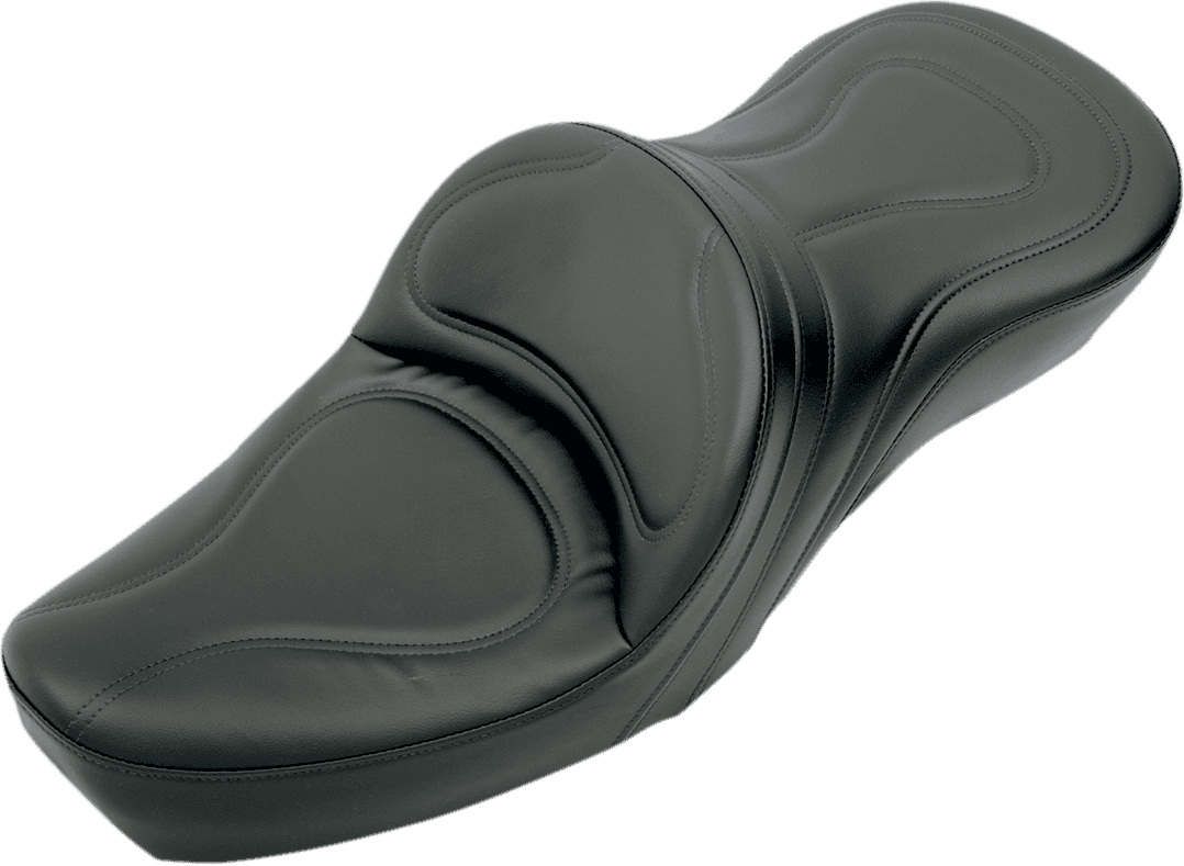 SADDLEMEN 8550JS Seat - Explorer™ - Without Backrest - Stitched - Black - XL '79-'03