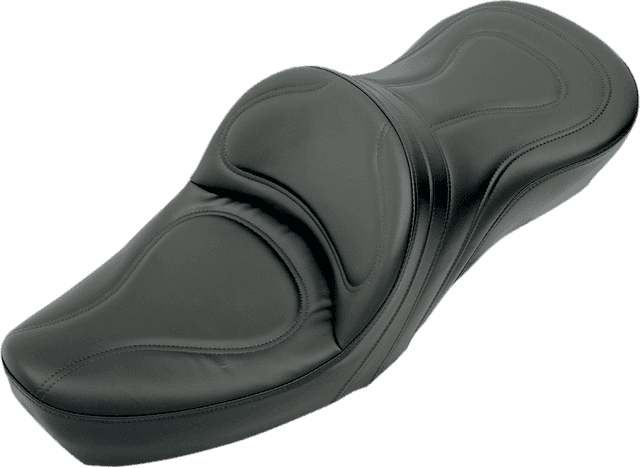 SADDLEMEN 8550JS Seat - Explorer™ - Without Backrest - Stitched - Black - XL '79-'03