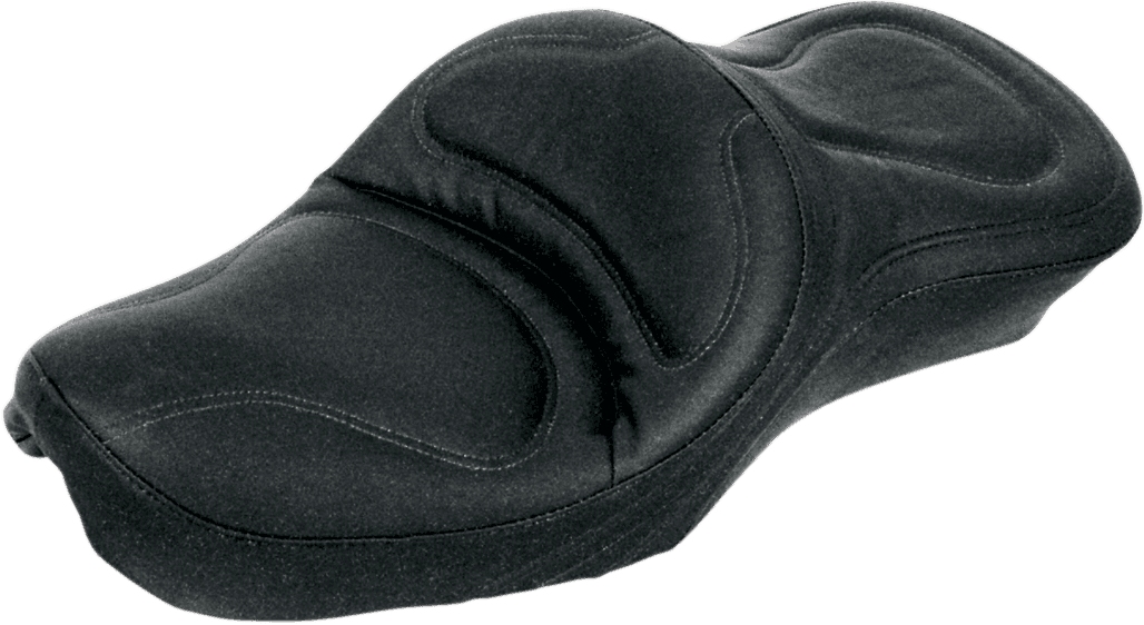 SADDLEMEN 8850JS Seat - Explorer™ - Without Backrest - Stitched - Black - FXST/FLST '84-'99