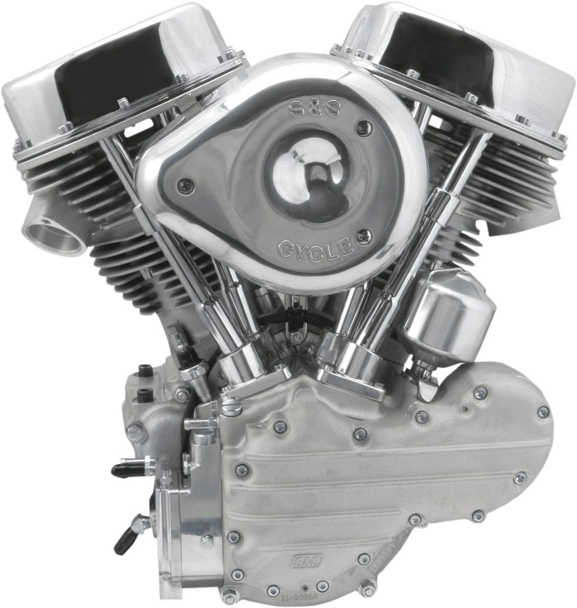 S&S CYCLE 0901-0180 P-93 Complete Engine - Natural/Silver - Custom Chassis