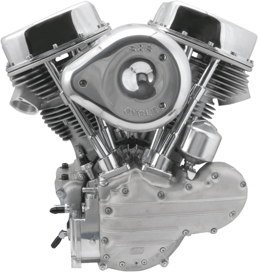 S&S CYCLE 0901-0180 P-93 Complete Engine - Natural/Silver - Custom Chassis
