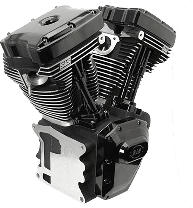 S&S CYCLE 0901-0245 T143 Long Block Engine - Black Edition - Touring | Dyna — image 1 of 2