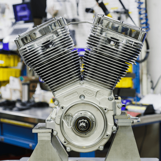 S&S CYCLE 0901-0256 V111 Long-Block Engine- Natural - 84-'99 Custom Chasis w/Alternator Style Primary — image 5 of 7