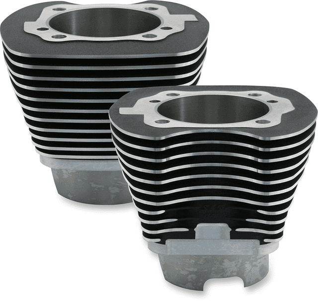 S&S CYCLE 0903-1294 Cylinders - 4.125" - Black