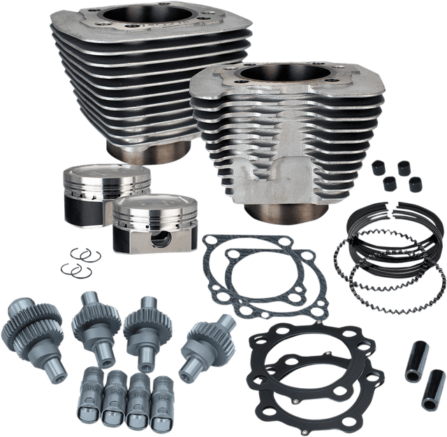 S&S CYCLE 0903-1301 Hooligan Kit - 883 cc to 1200 cc - Silver Powdercoat - Sportster
