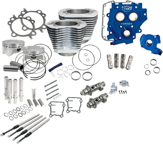 S&S CYCLE 0904-0029 110" Power Package Performance Kit - Chain Drive - Silver