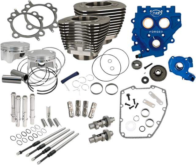 S&S CYCLE 0904-0032 110" Power Package Performance Kit - Gear Drive - Black