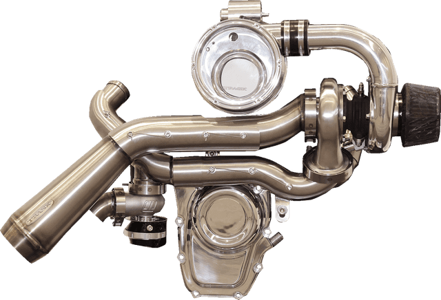 TRASK 0904-0098 Tornado Turbo Performance Kit - Polished with Brushed Stainless Steel Exhaust - M8 — image 3 of 5