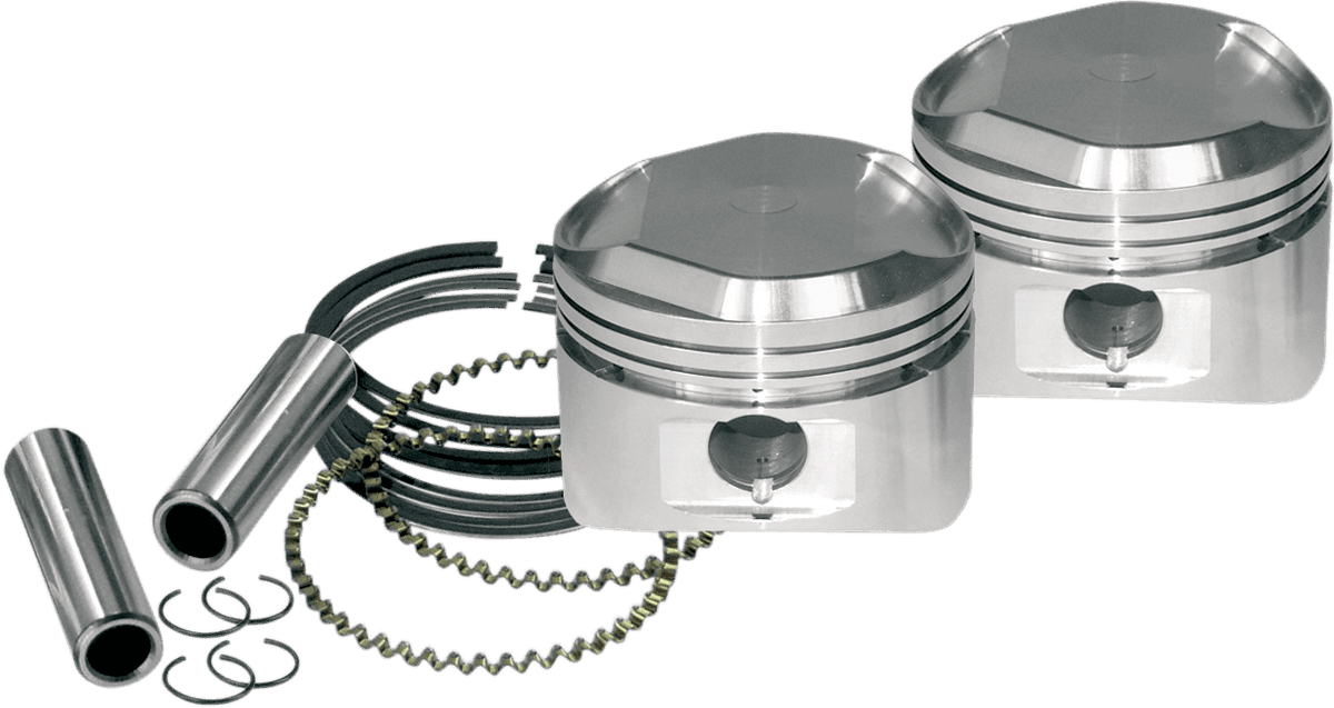 S&S CYCLE 0910-0009 Piston Kit - for S&S Super Stock® Cylinder Heads - XL 1200 - Standard
