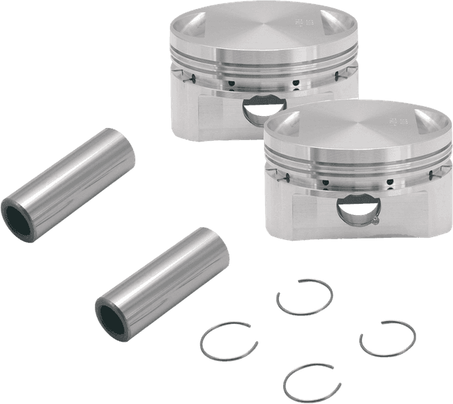 S&S CYCLE 0910-1938 Piston Kit - For 89" Stroker Kit - 3.500" - +0.020"