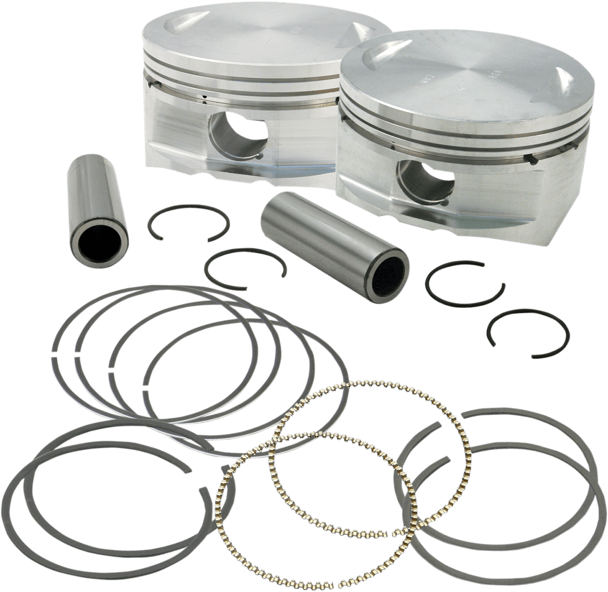 S&S CYCLE 0910-2141 Piston Kit - For 97" Big Bore Kit - 3.927" - +0.010"