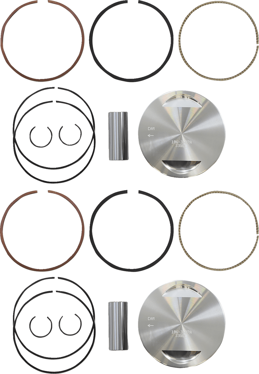 S&S CYCLE 0910-4209 Piston Kit - For 106" Big Bore Kit - 3.927" - Standard