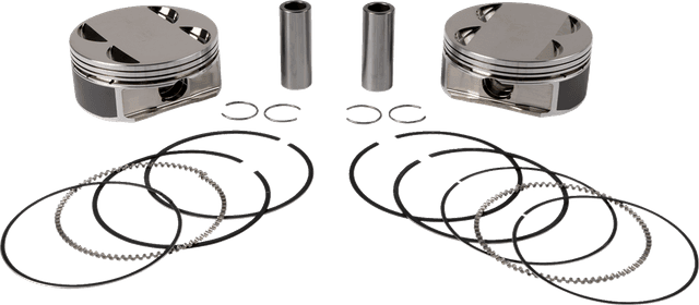 S&S CYCLE 0910-6522 Big Bore Piston Kit - 128" - +.010 - M8