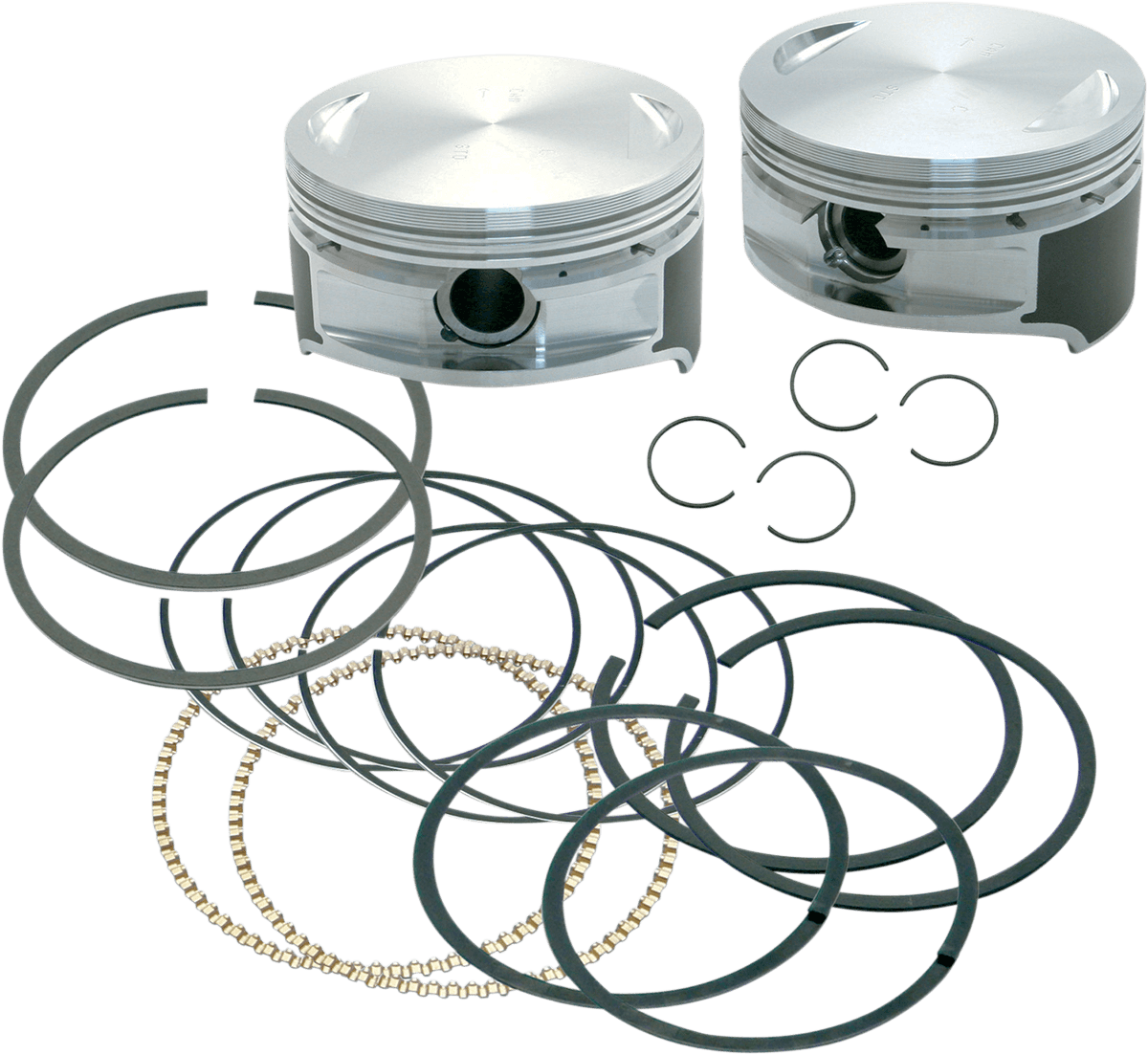 S&S CYCLE 0920-0001 Piston Kit -106" Stroker - 3.875" Standard - 95"-103" Motors