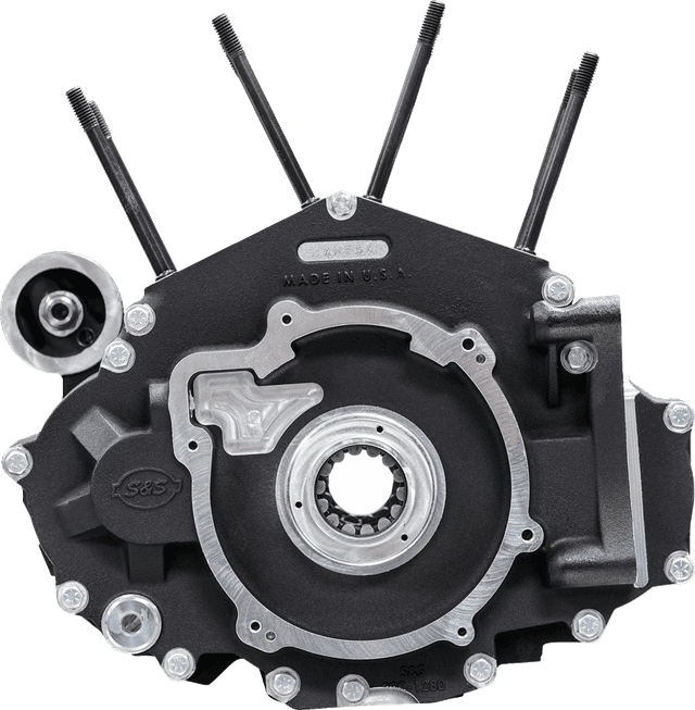 S&S CYCLE 0920-0242 Crankcase - MK-Series "B" - Black - M8 Softail — image 4 of 4