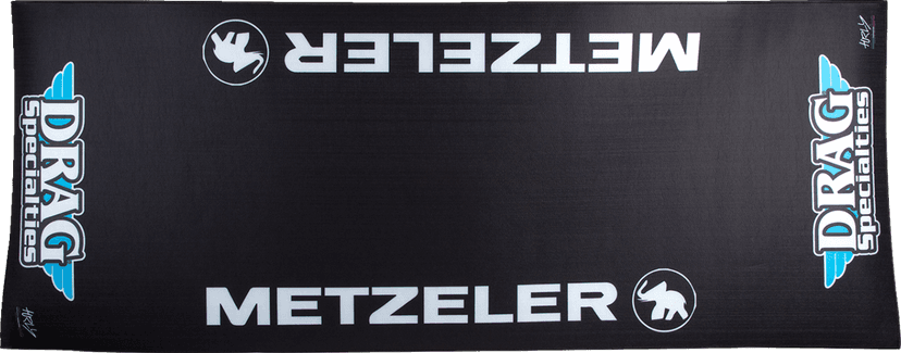 DRAG SPECIALTIES 9201-0091 Absorbent Pit Pad - Logo - Large — image 1 of 2