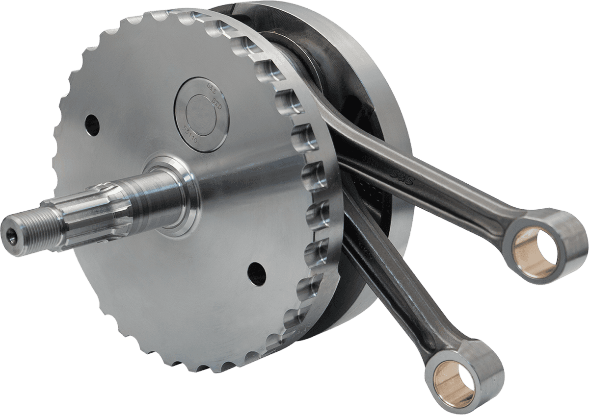 S&S CYCLE 0921-0524 Flywheel Assembly - 4-3/8" - w/o Sprocket Bearing Race - Twin Cam "A" '99-'06