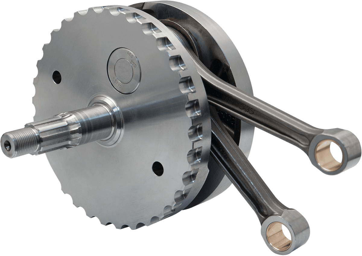 S&S CYCLE 0922-0113 Flywheel Assembly - 4.00" - w/o Sprocket Bearing Race - 88"/95"/100" Twin Cam "A" '99-'02
