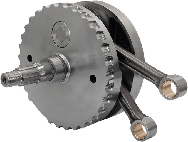 S&S CYCLE 0922-0119 Flywheel Assembly - 4.00" - with Sprocket Bearing Race - 88"/95"/100" Twin Cam "A" '03-'06