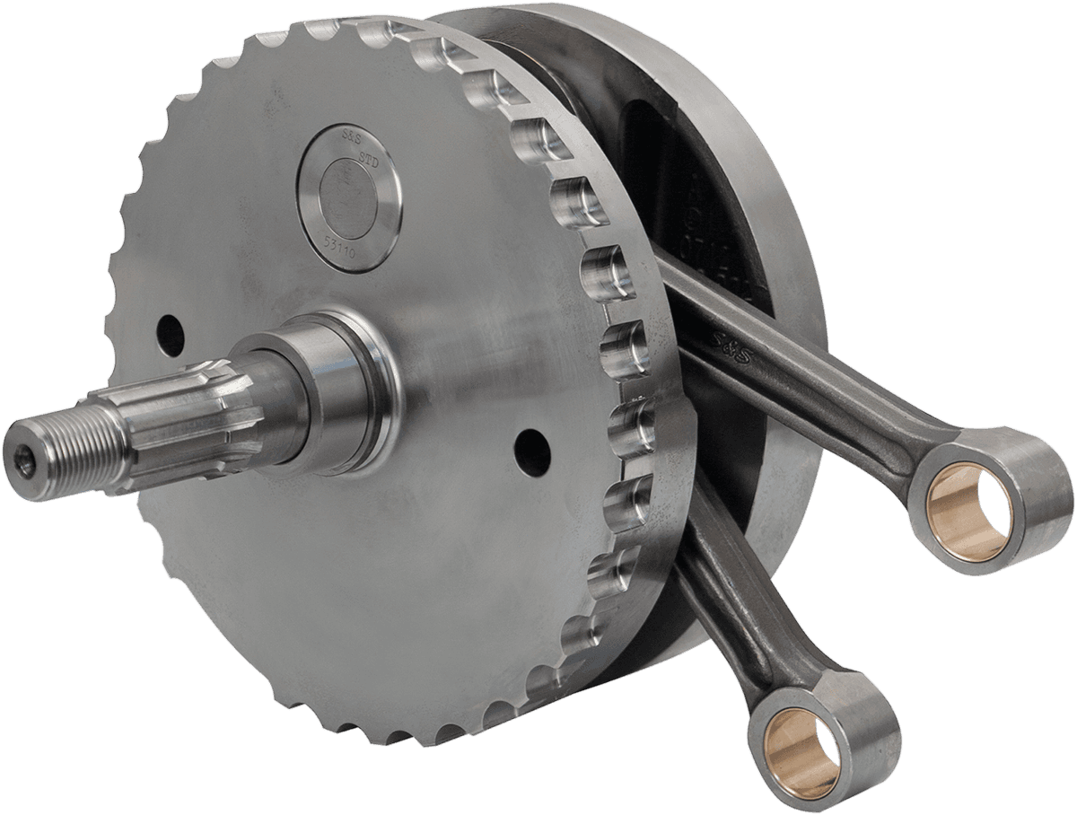 S&S CYCLE 0922-0120 Flywheel Assembly - 4.00" - with Sprocket Bearing Race - 88"/95"/100" Twin Cam "B" '03-'06