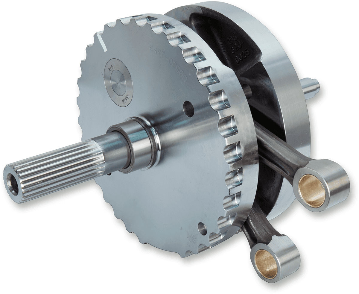 S&S CYCLE 0922-0156 Flywheel - 4-3/8" - with Sprocket Bearing Race - Touring '07-'17 | Dyna '06-'17